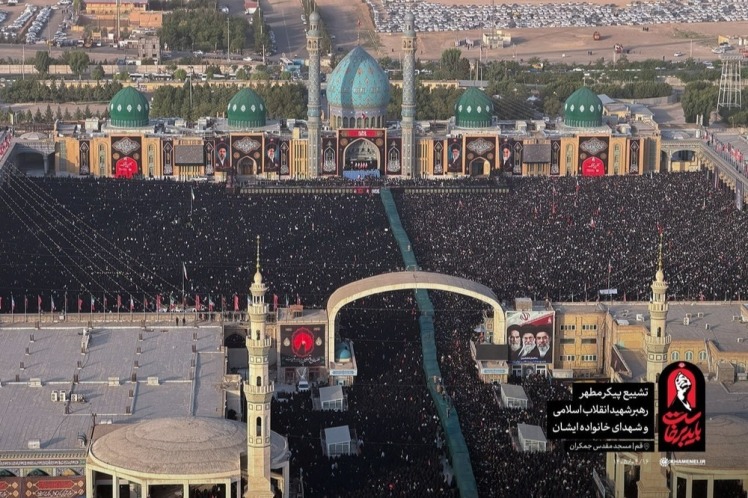  تصاویر هوایی از «بدرقه آقای شهید ایران» 